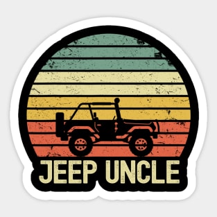 Jeep Uncle Vintage Jeep Sticker